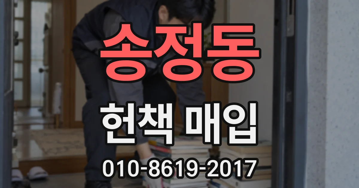 송정동 헌책 매입