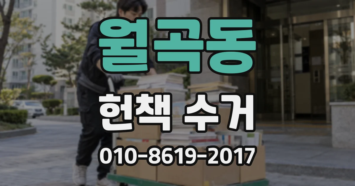 월곡동 헌책 수거