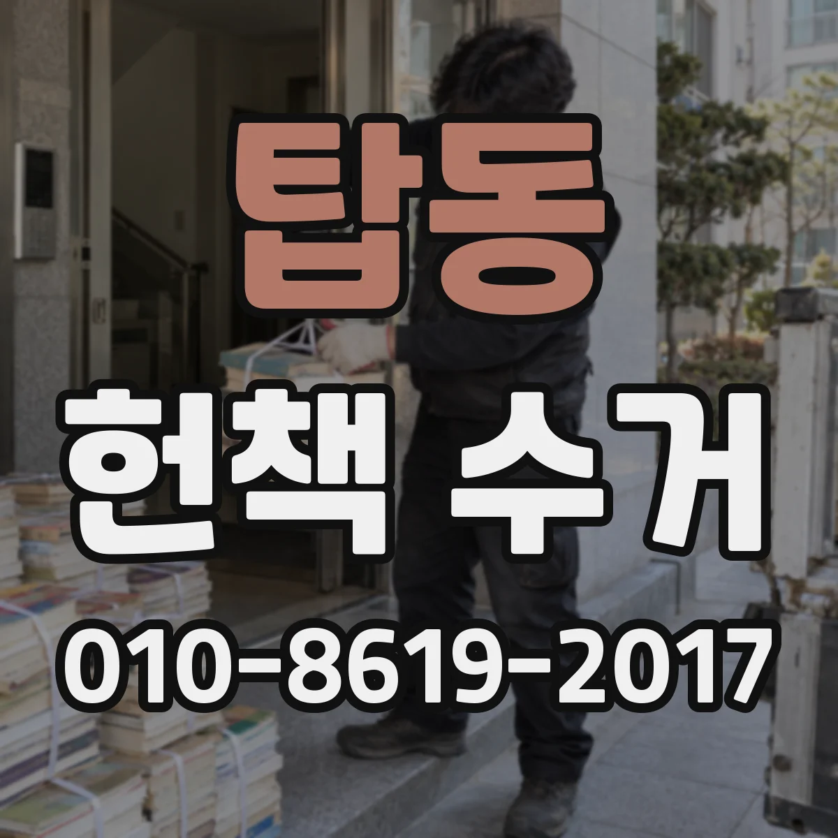 탑동 헌책 수거