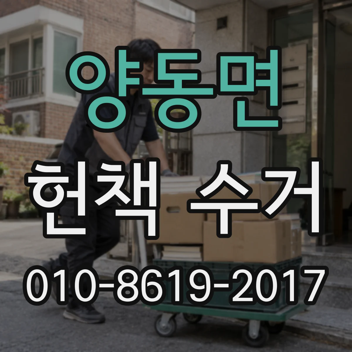 양동면 헌책 수거