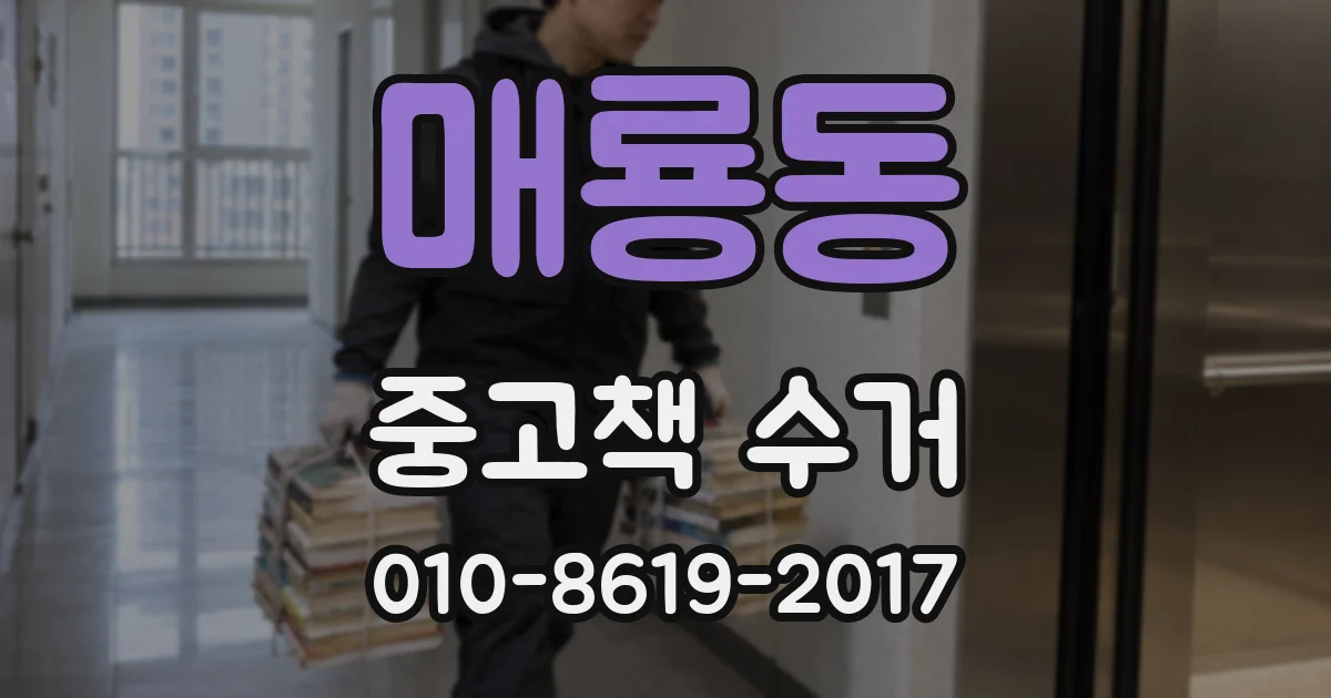매룡동 중고책 수거