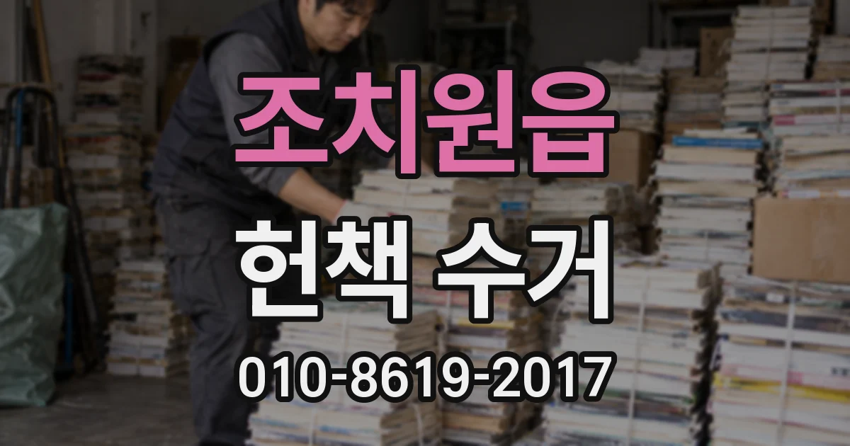 조치원읍 헌책 수거