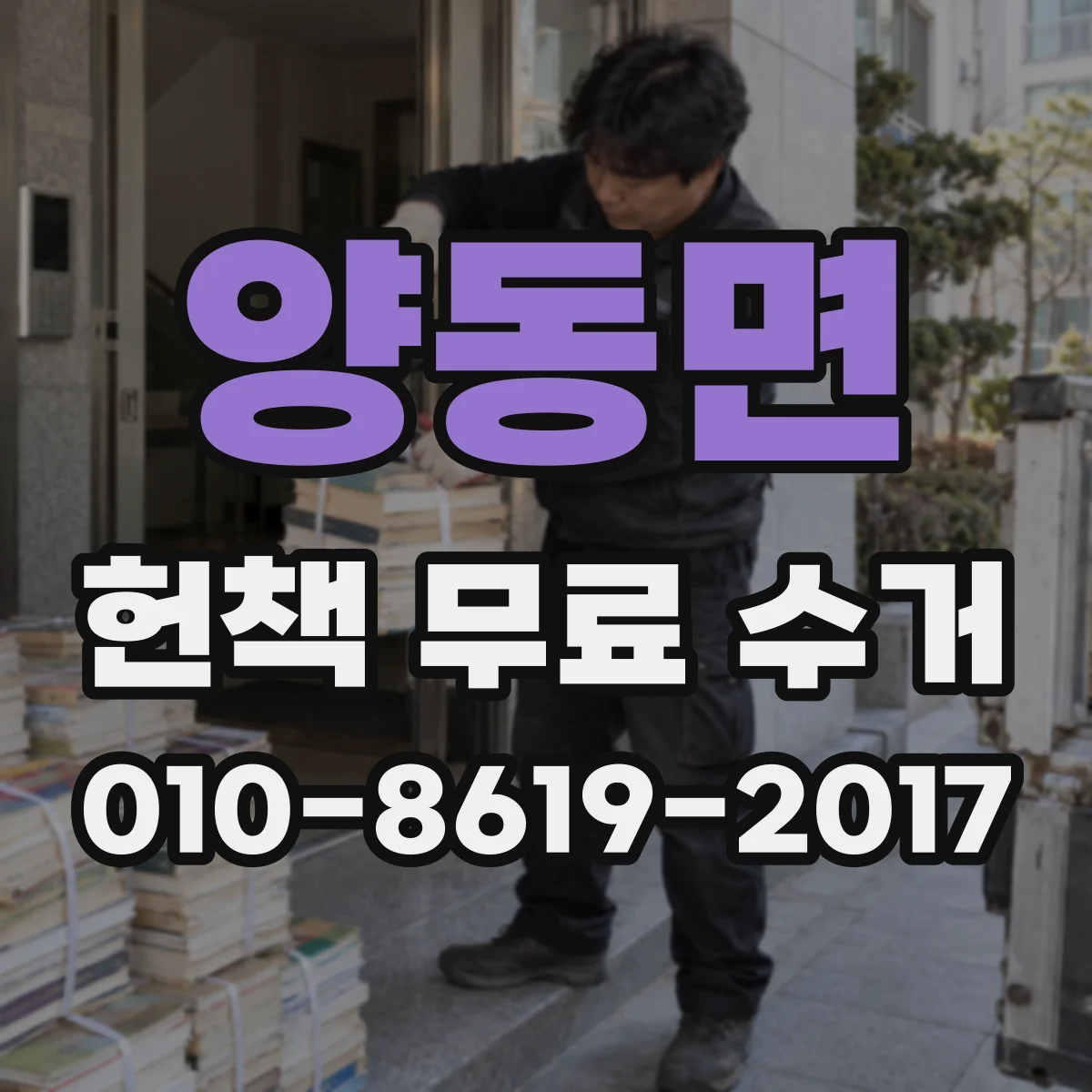 양동면 헌책 무료 수거