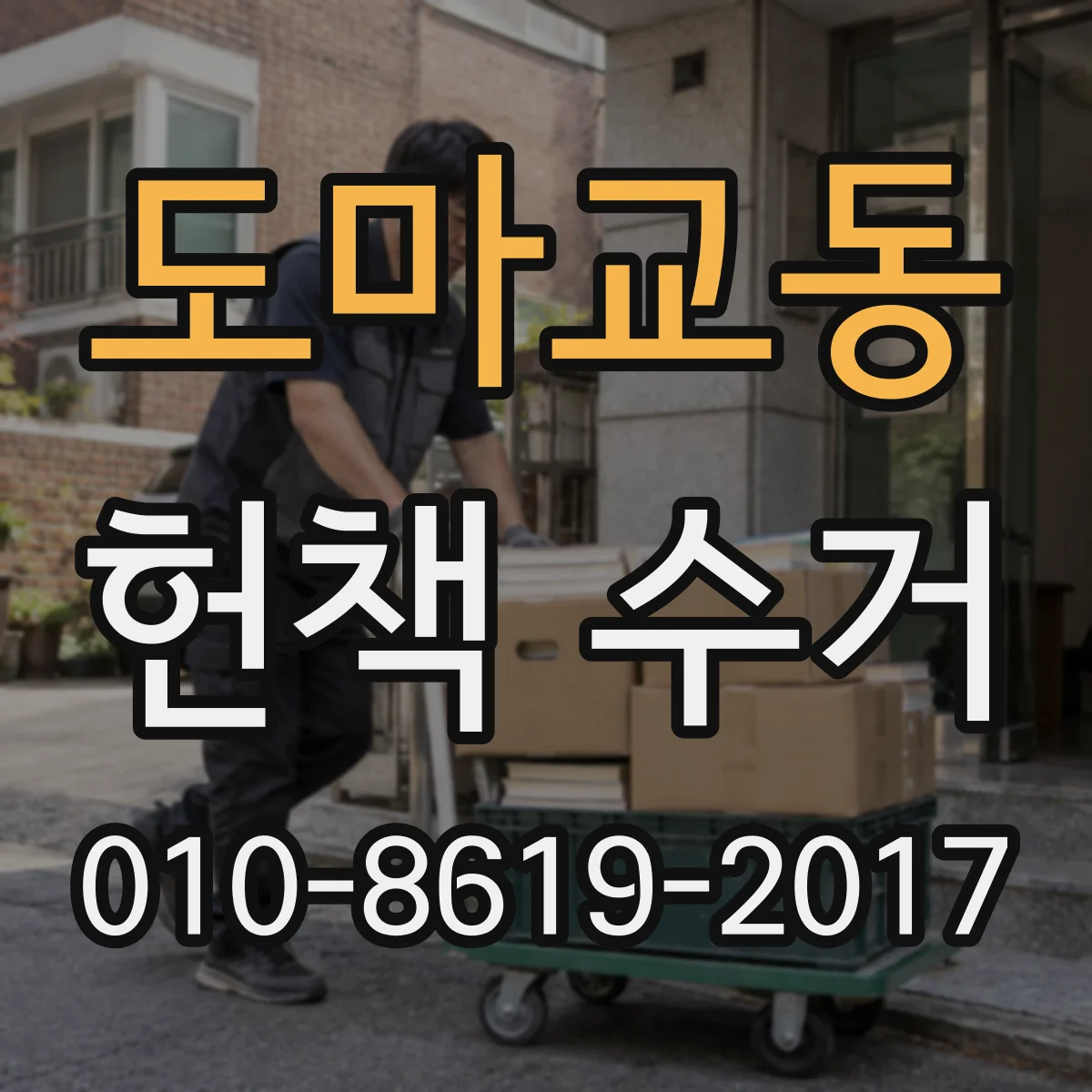 도마교동 헌책 수거