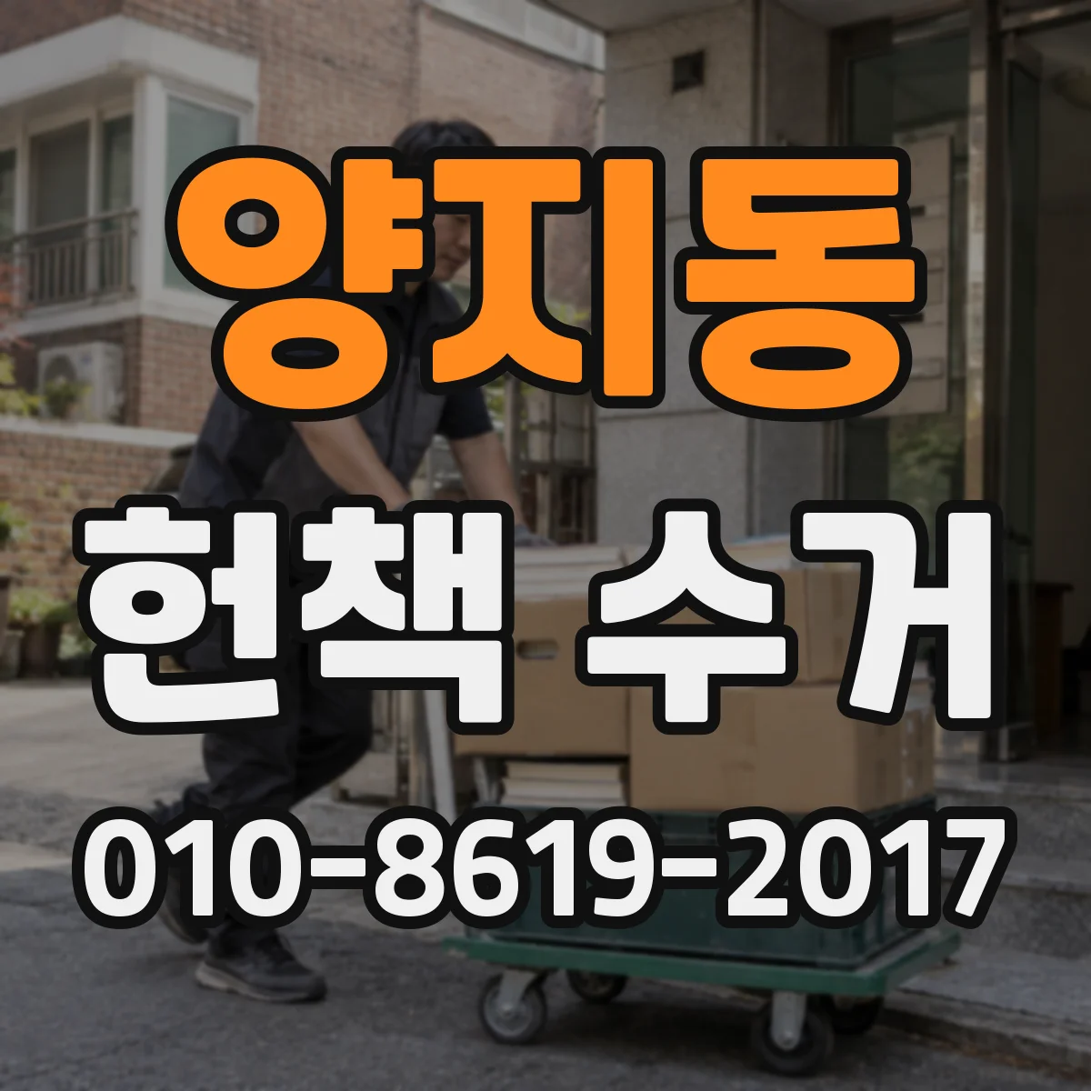 양지동 헌책 수거