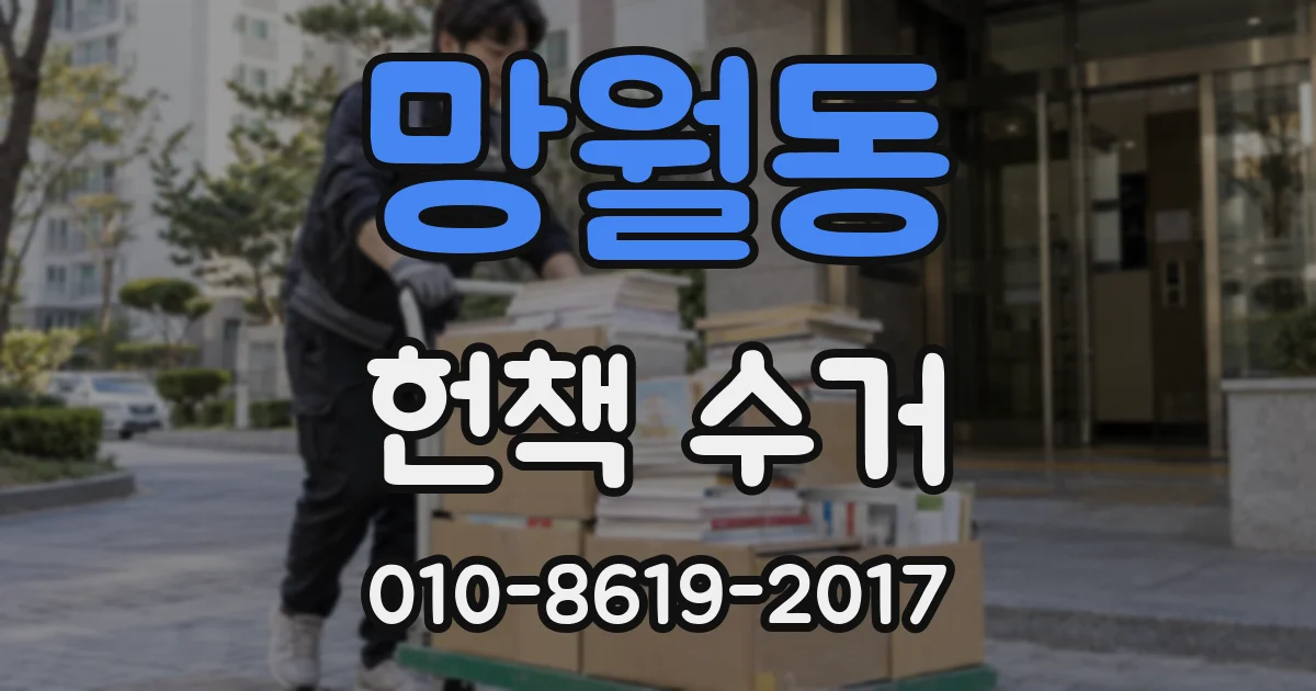 망월동 헌책 수거