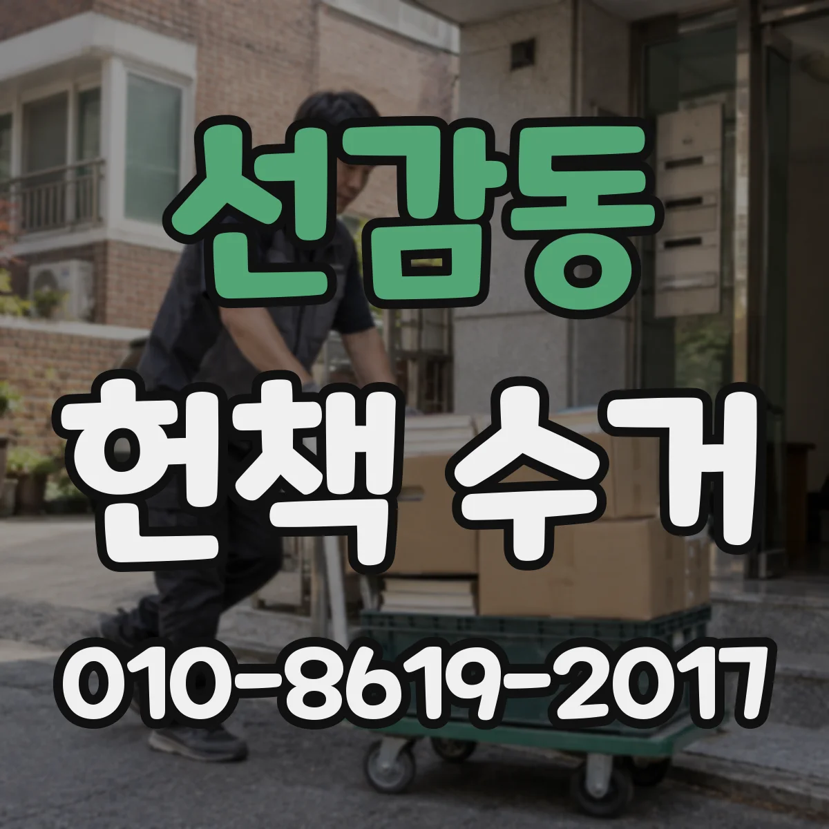선감동 헌책 수거