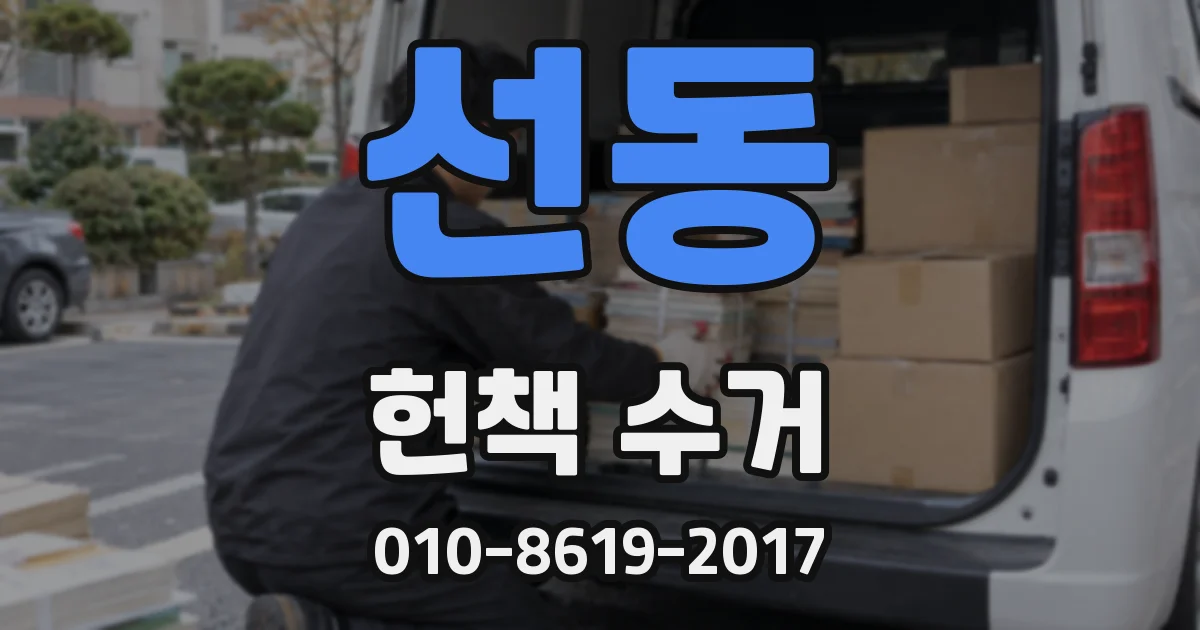 선동 헌책 수거